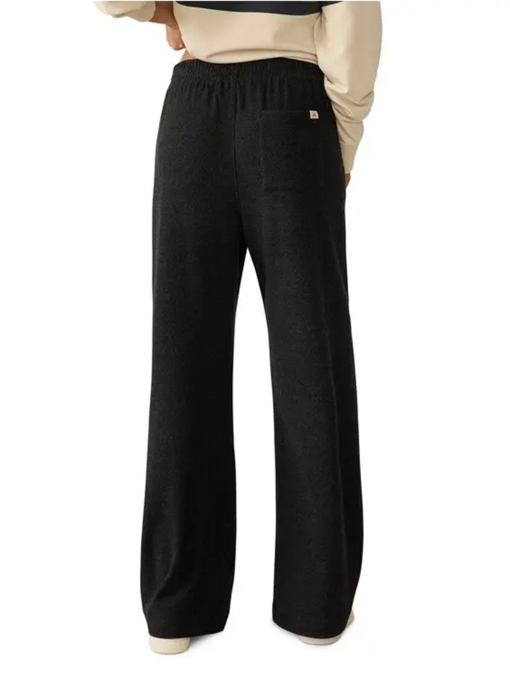 Faherty Legend Lounge Wide-Leg Pants, Size Medium